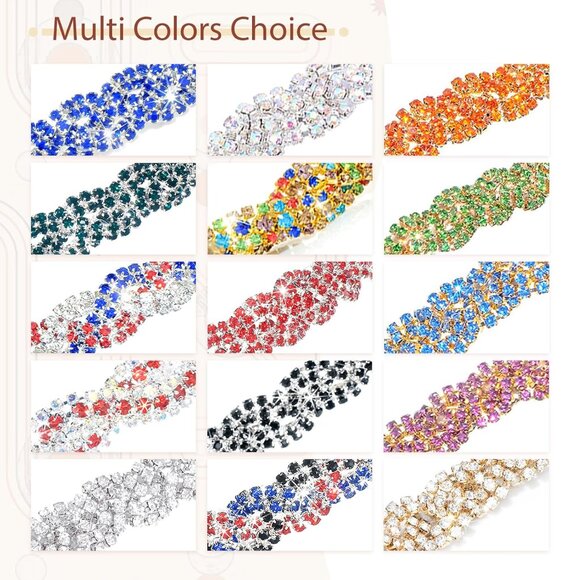 Rhinestone Homecoming Head Chain Jewelry Silver Sparkly Elastic Headband Forehea - Picture 2 of 9